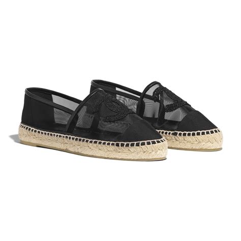 chanel espadrilles black.